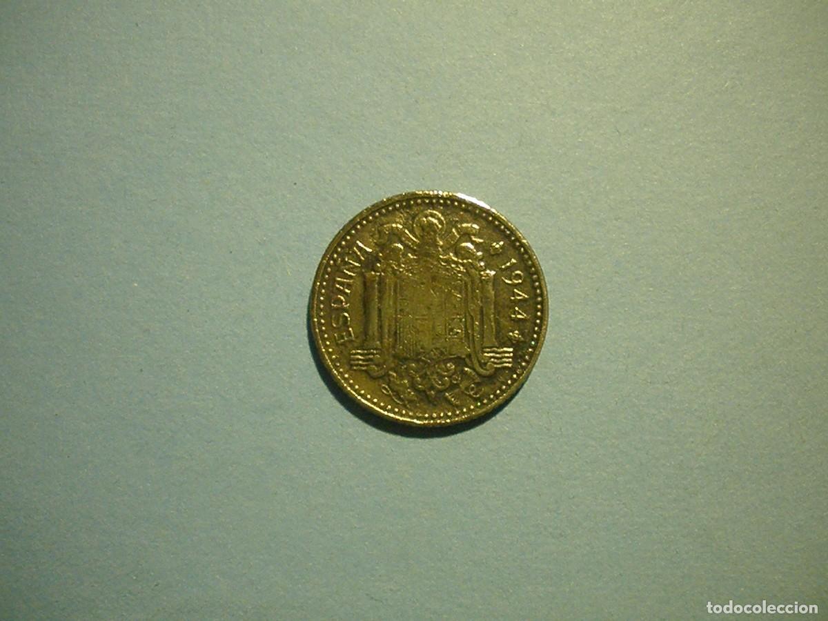 Monedas Franco: ESPA&Ntilde;A 1 PESETA 1944 - BC. - Foto 2