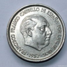 Monedas Franco: MONEDA DE 25 PESETAS DE 1957 ESTRELLA 59 MBC, LA MONEDA DE LA FOTO. Lote 386992204