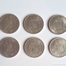 Monedas Franco: LOTE DE 6 MONEDAS DE 5 PESETAS, 1949 - ESTRELLA 50. Lote 387427229