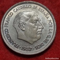 Monedas Franco: MONEDA 25 PESETAS 1957 ESTRELLA 73 ESCASA EBC SC ORIGINAL C19