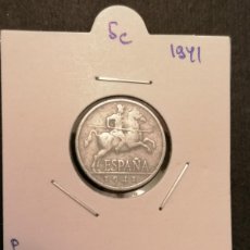 Monedas Franco: MONEDA 5 CÉNTIMOS, 1941, , ESPAÑA, , BC+, SEGUNDA GUERRA MUNDIAL. Lote 387886239