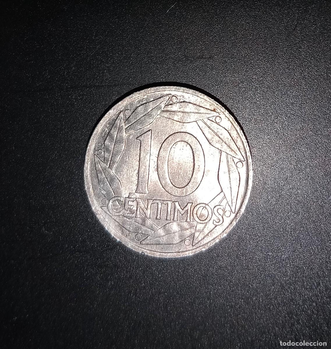 Monedas Franco: Espa&ntilde;a,estado espa&ntilde;ol 10 c&eacute;ntimos_1954 - Foto 1