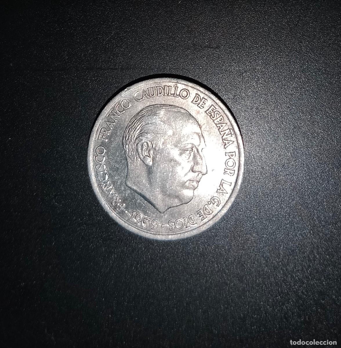 Monedas Franco: Espa&ntilde;a,estado espa&ntilde;ol 10 c&eacute;ntimos_1954 - Foto 2