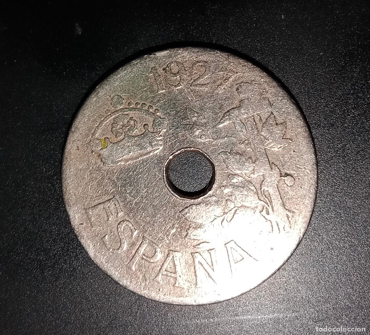 Monedas Franco: Moneda de 25 c&eacute;ntimos de 1927 alfonso✓||| - Foto 2