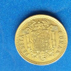 Monedas Franco: MONEDA DE FRANCISCO FRANCO. 1 PESETA. AÑO 1966 * 19 * 75. Lote 388660769