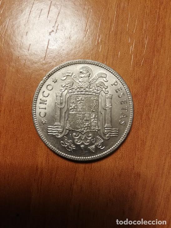 Monedas Franco: Moneda 5 pesetas 1949 - Foto 2