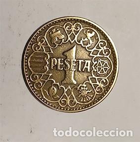 Monedas Franco: MONEDA DE 1 PESETA DE 1944 - Foto 1