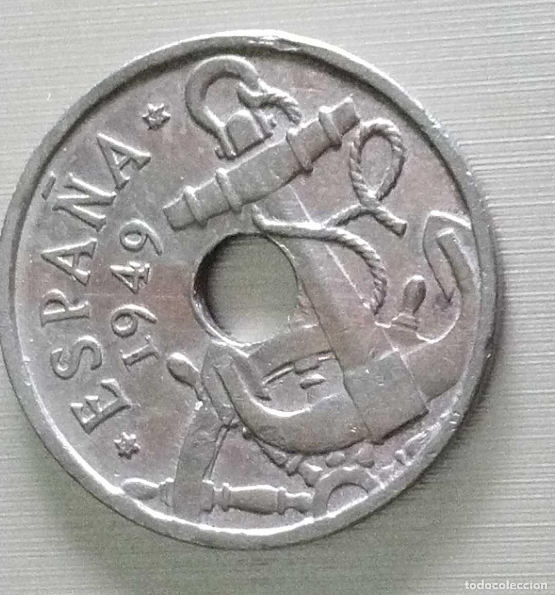 Monedas Franco: Moneda de 50 c&eacute;ntimos de 1949 - Foto 1