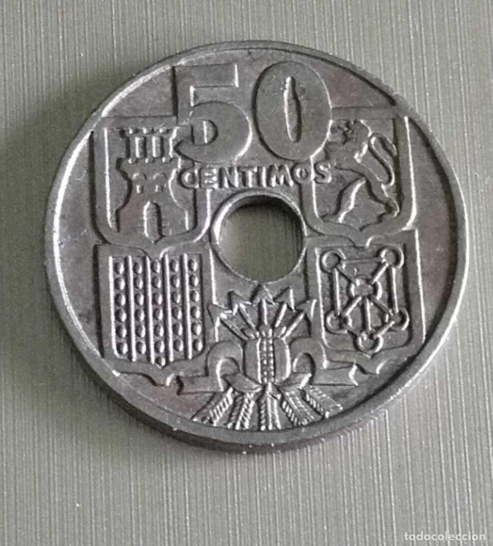 Monedas Franco: Moneda de 50 c&eacute;ntimos de 1949 - Foto 2