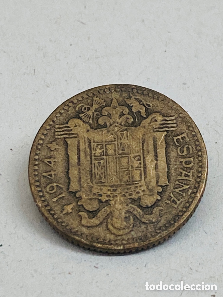 Monedas Franco: Moneda de una peseta 1944 - Foto 1