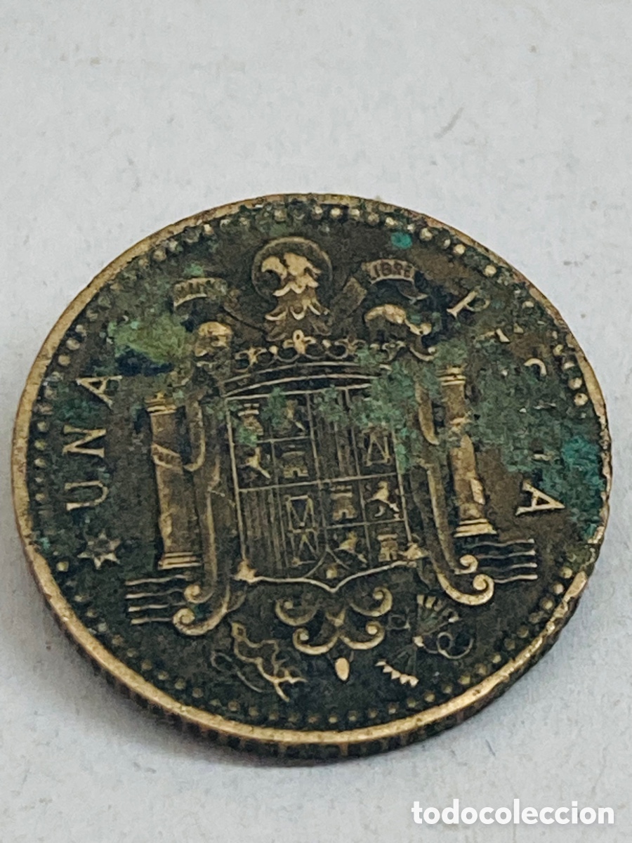 Monedas Franco: Moneda de una peseta 1966 - Foto 1