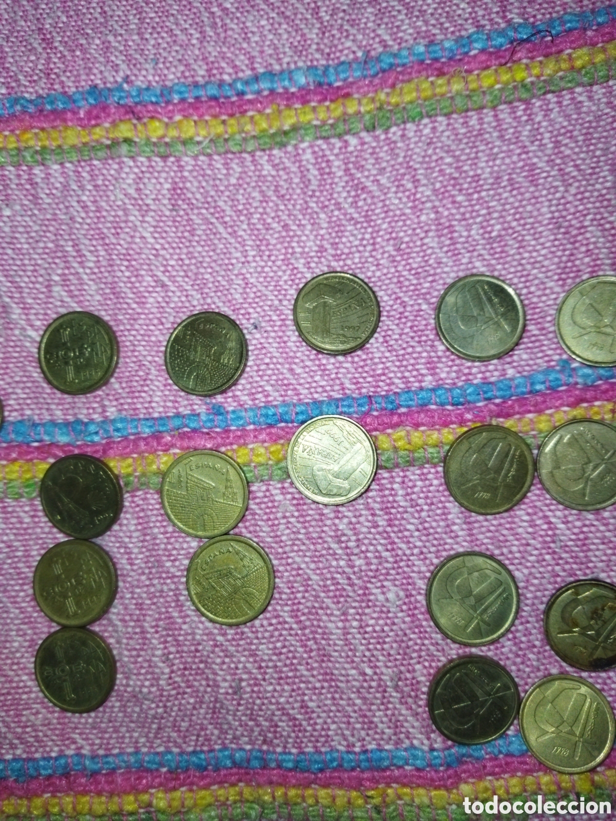 Monedas Franco: Monedas 1 y 5 pesetas - Foto 3