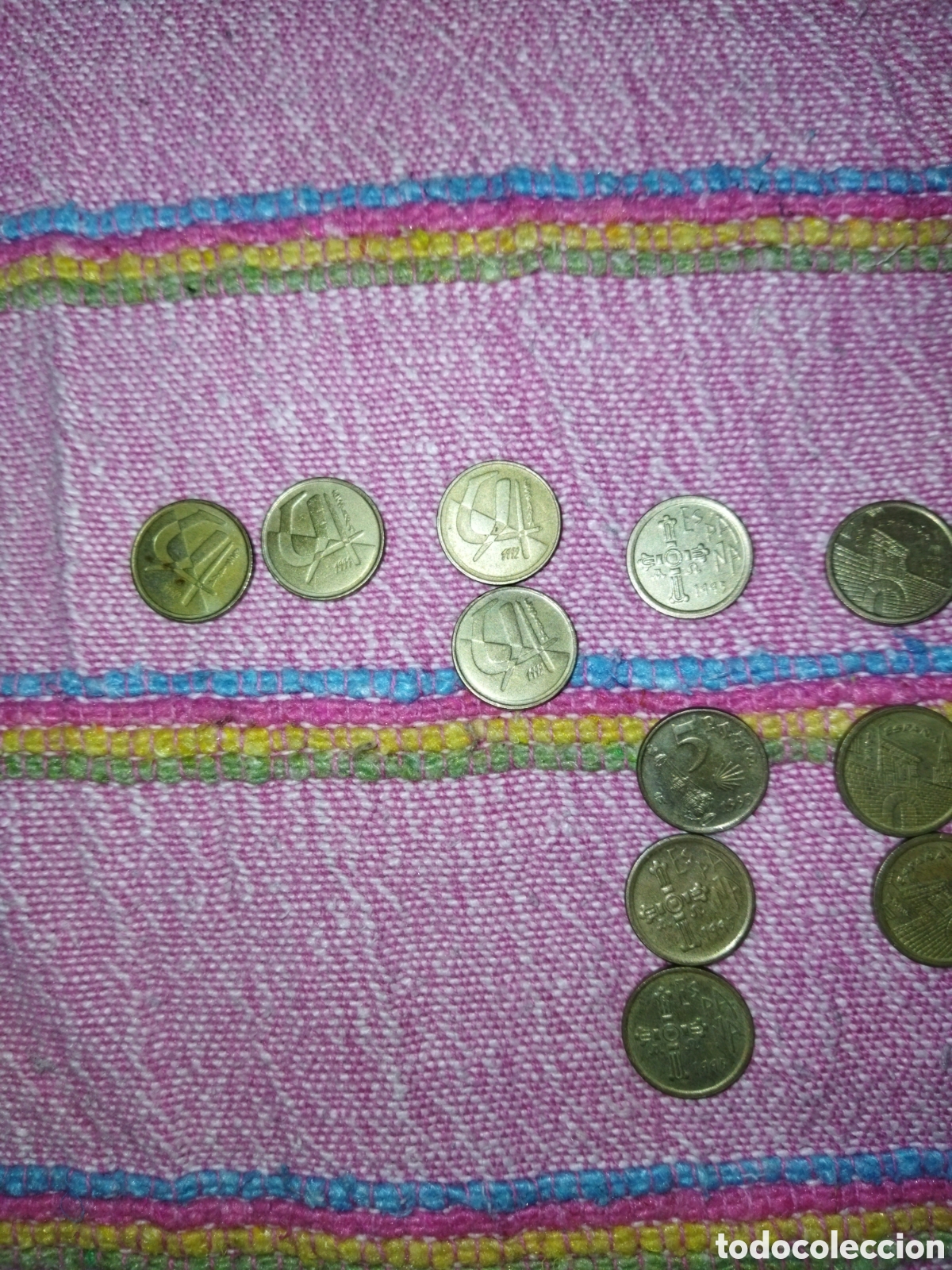 Monedas Franco: Monedas 1 y 5 pesetas - Foto 2