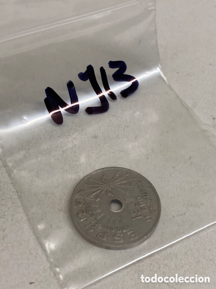 Monedas Franco: Moneda de 25 c&eacute;ntimos 1937 - Foto 3
