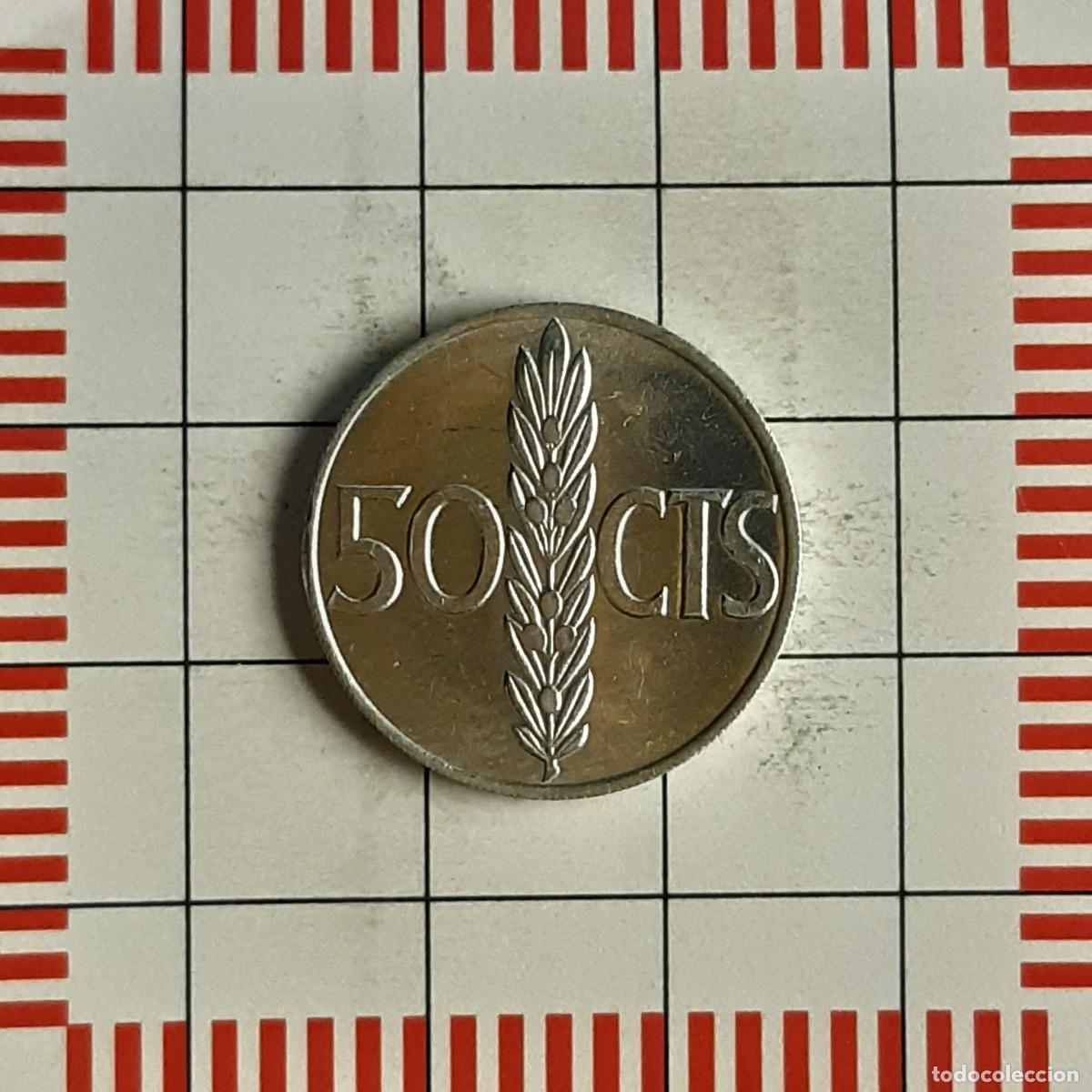 Monedas Franco: ESTADO ESPA&Ntilde;OL, 50 C&Eacute;NTIMOS 1966*71. - Foto 2