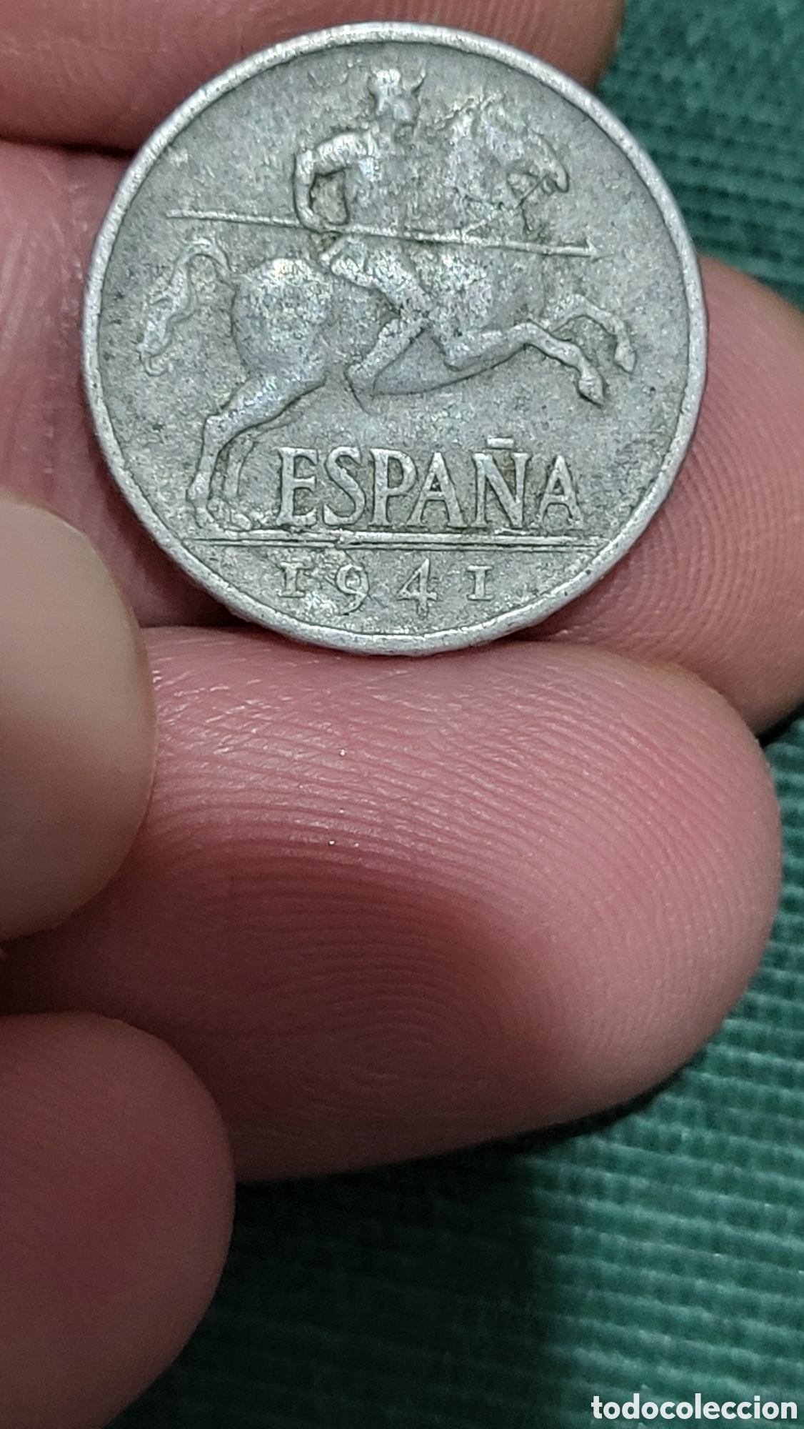 Monedas Franco: Moneda 5 centimos 1941 - Foto 1
