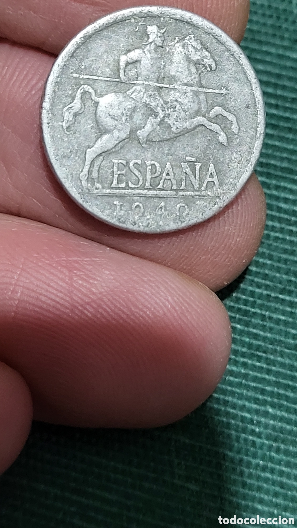 Monedas Franco: Moneda 5 centimos 1940 - Foto 1