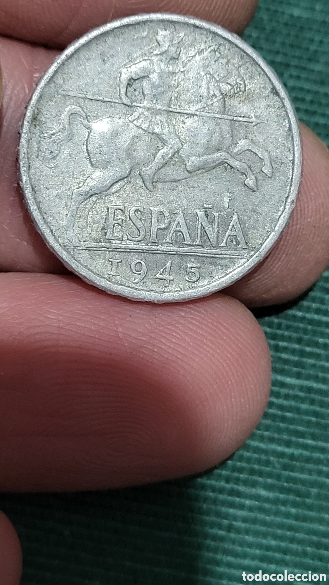 Monedas Franco: Moneda 10 centimos 1945 - Foto 1