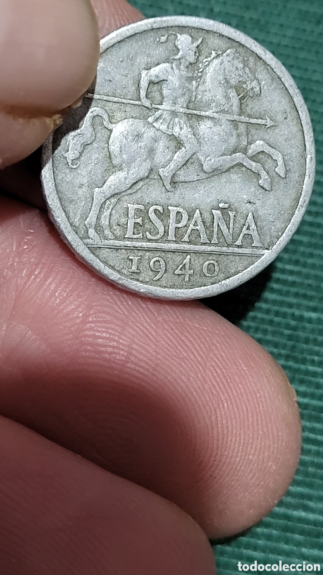 Monedas Franco: Moneda 10 centimos 1940 - Foto 1