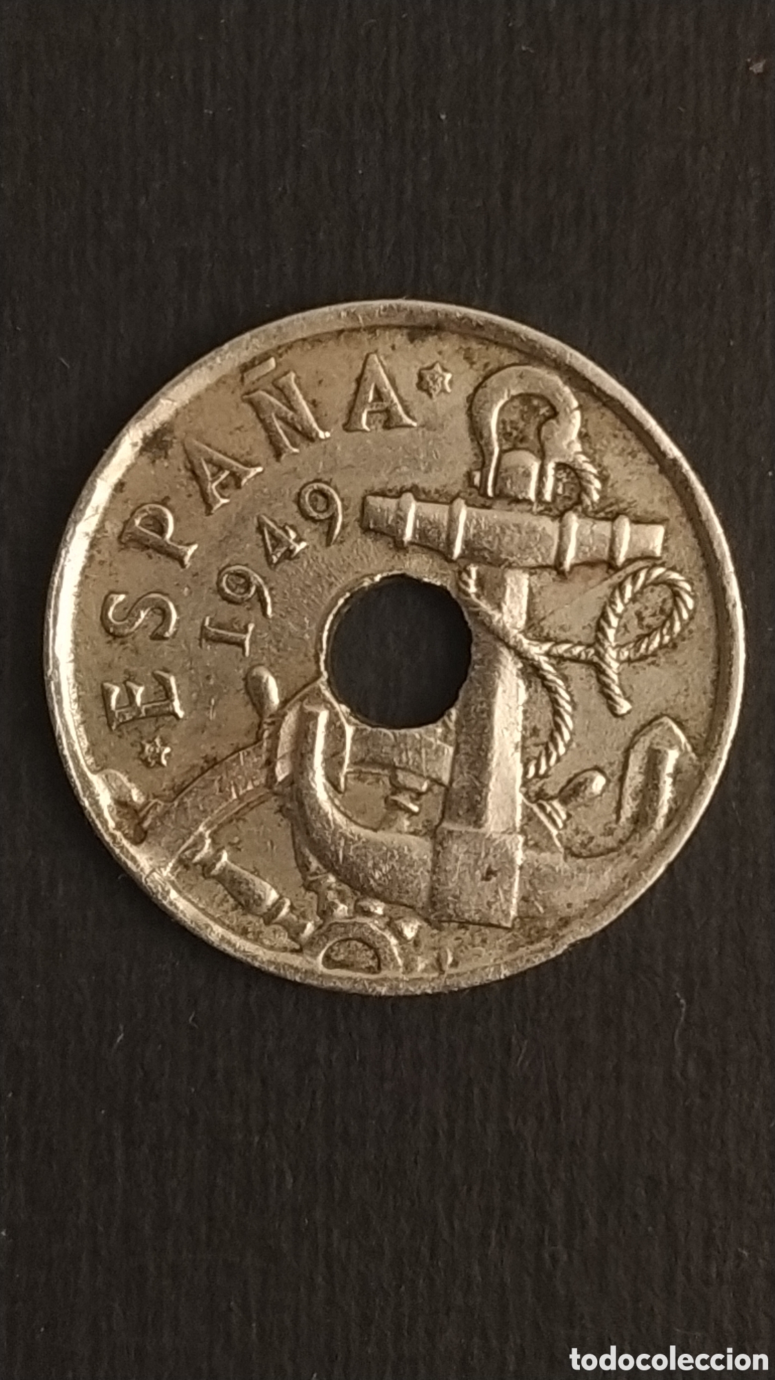 Monedas Franco: 50 c&eacute;ntimos Espa&ntilde;a 1949 *53 - Foto 1