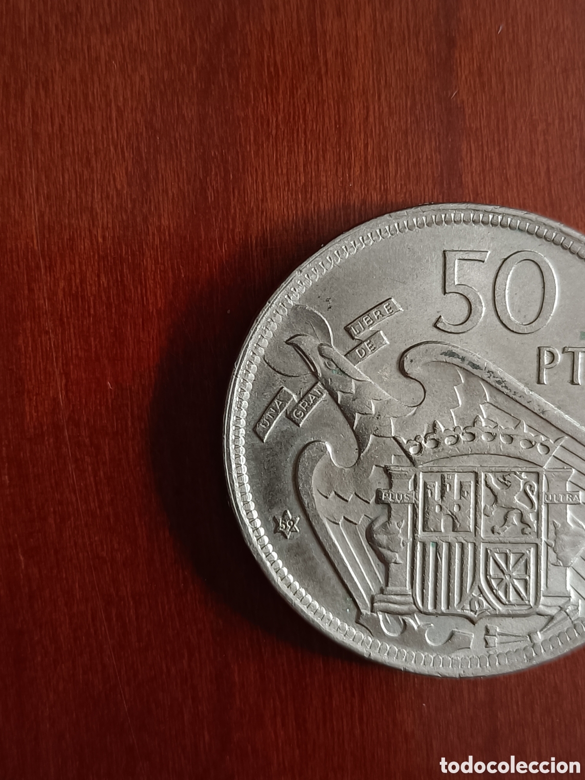 Monedas Franco: Moneda 50 pesetas de Franco - Foto 2