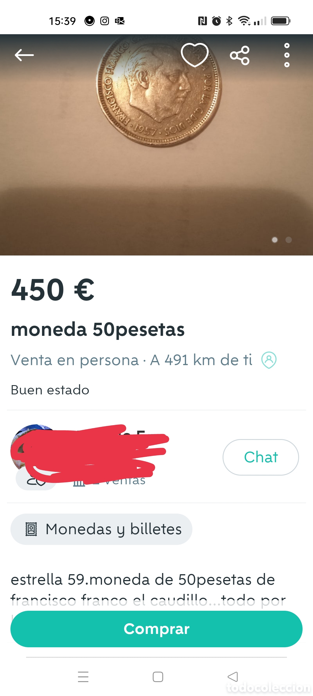 Monedas Franco: Moneda 50 pesetas de Franco - Foto 4