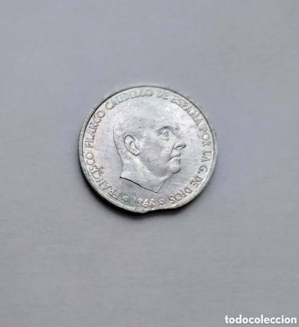 Monedas Franco: 50 c&eacute;ntimos 1966 * 71, Error - Foto 1