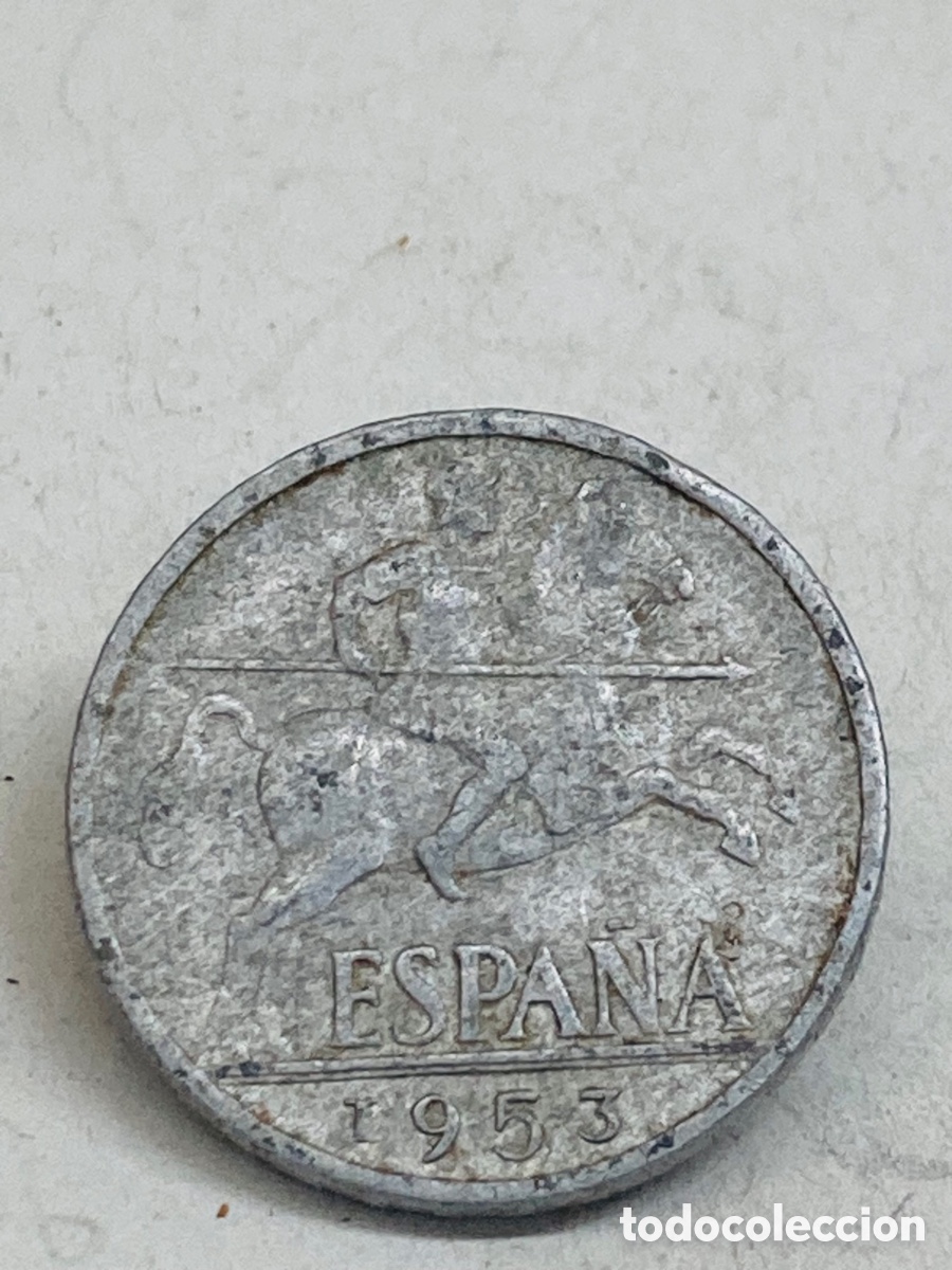Monedas Franco: Moneda de diez c&eacute;ntimos 1953 - Foto 2
