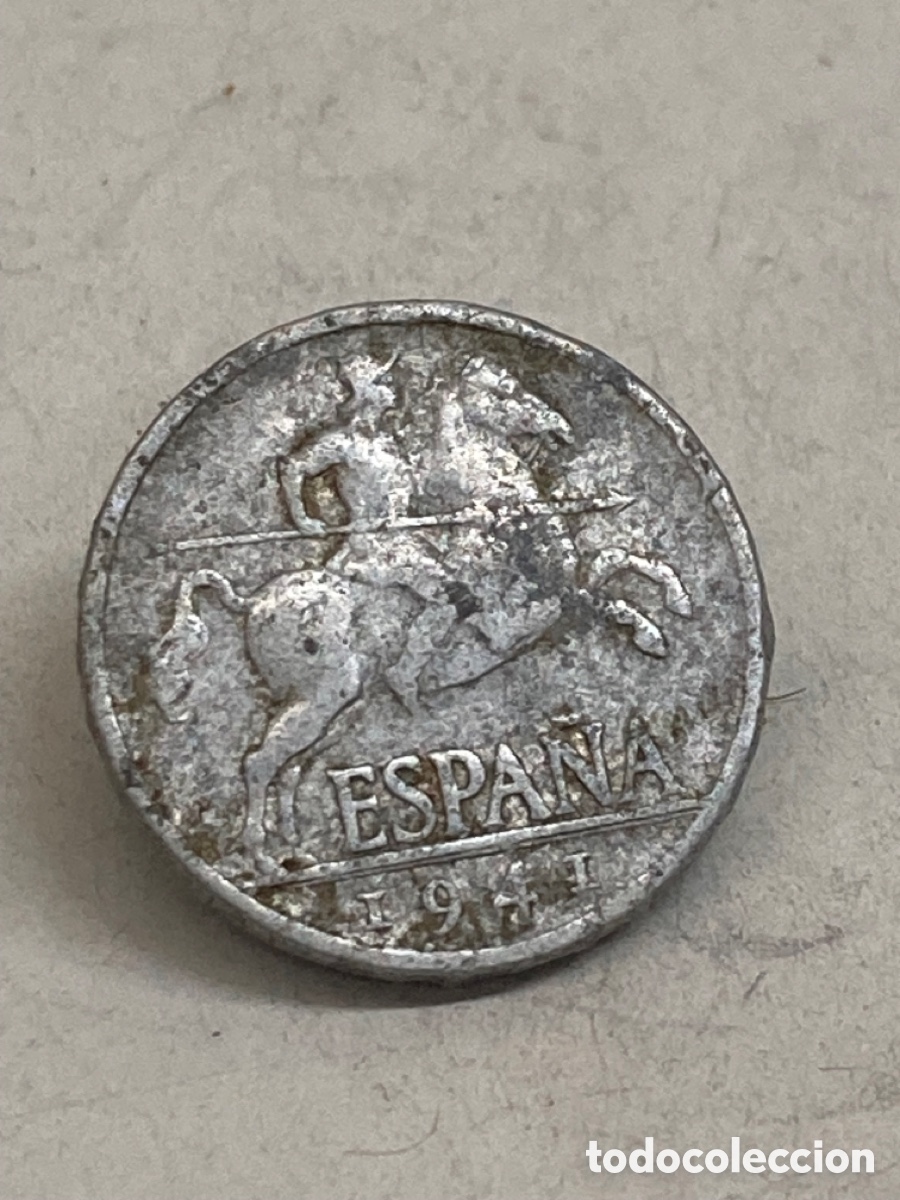 Monedas Franco: Moneda cinco c&eacute;ntimos 1941 - Foto 1