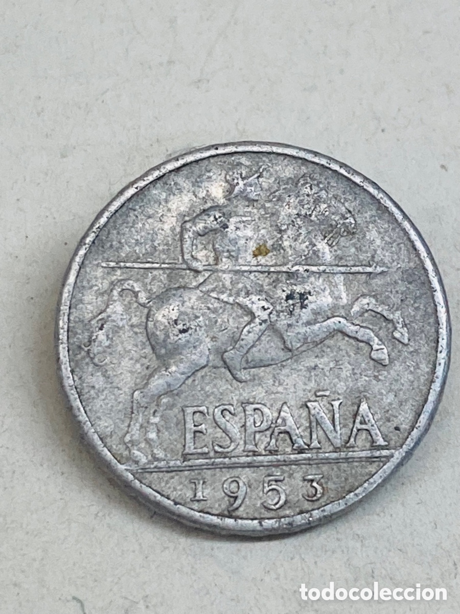 Monedas Franco: Moneda de diez c&eacute;ntimos 1953 - Foto 1