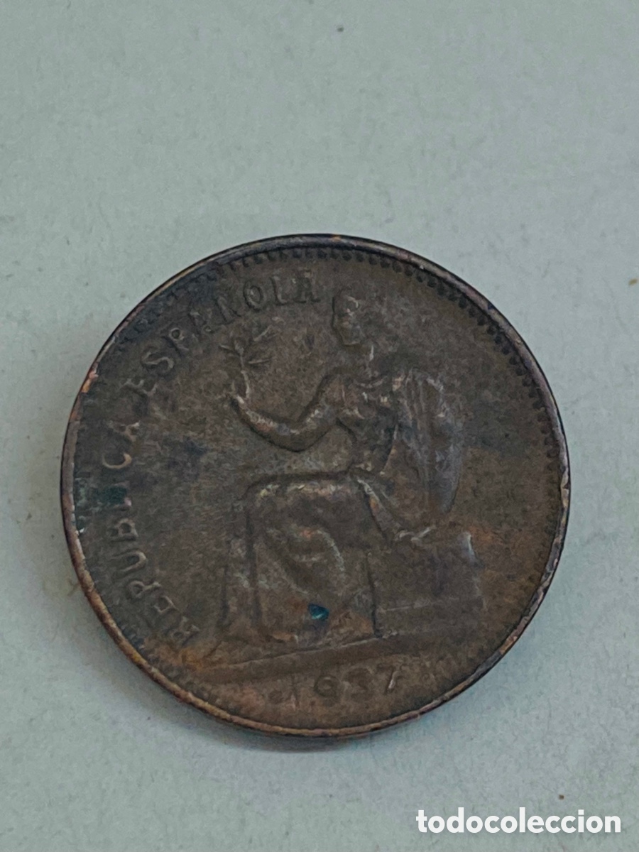 Monedas Franco: Moneda de 50 c&eacute;ntimos 1937 - Foto 2