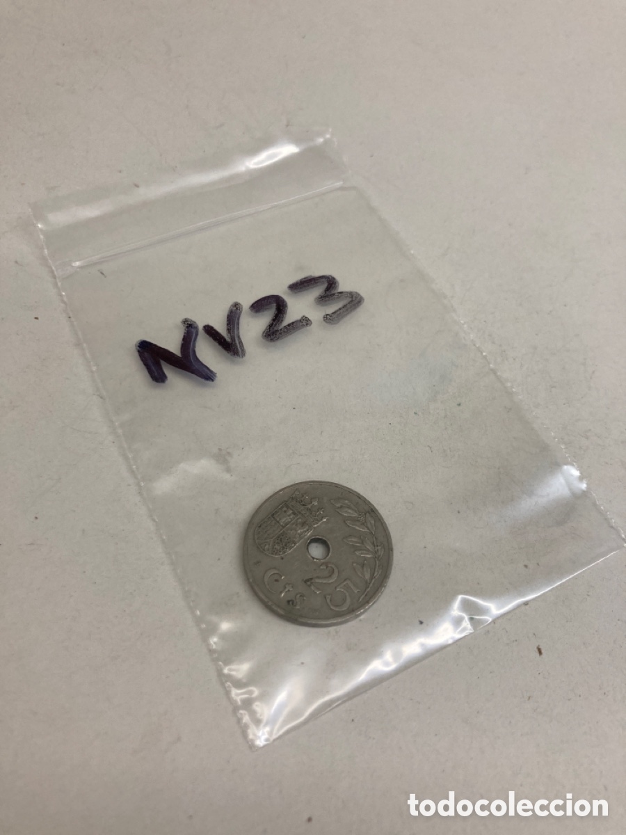 Monedas Franco: Moneda de 25 c&eacute;ntimos 1937 - Foto 3
