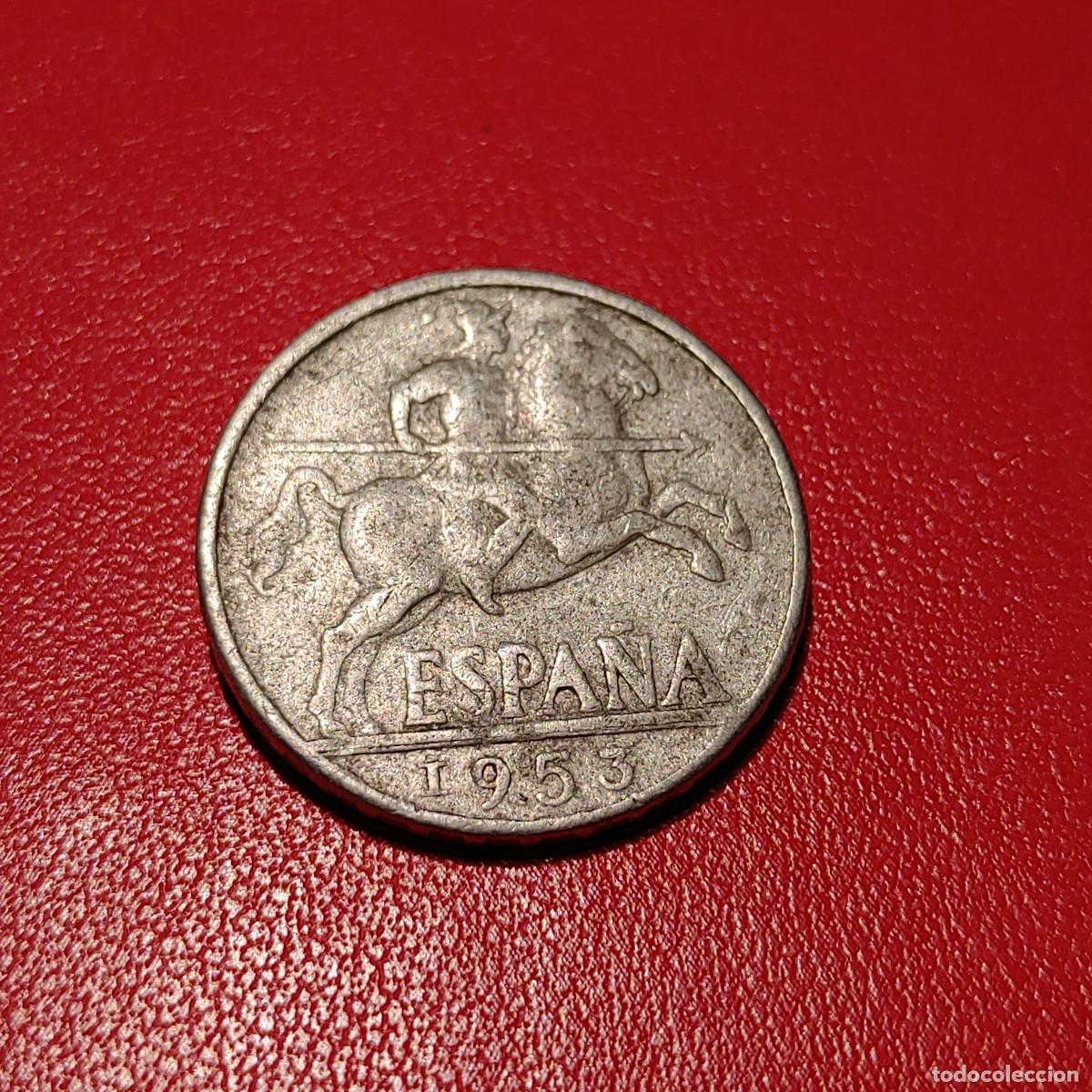 Monedas Franco: DIEZ CENTIMOS 1953 ESPA&Ntilde;A - Foto 1