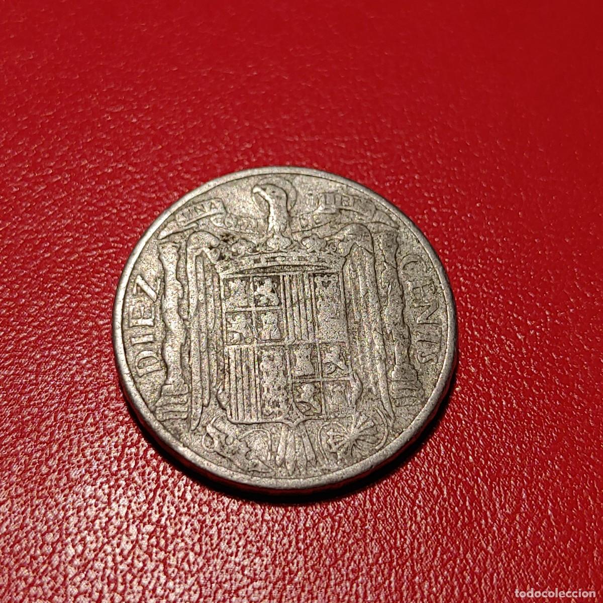 Monedas Franco: DIEZ CENTIMOS 1953 ESPA&Ntilde;A - Foto 2