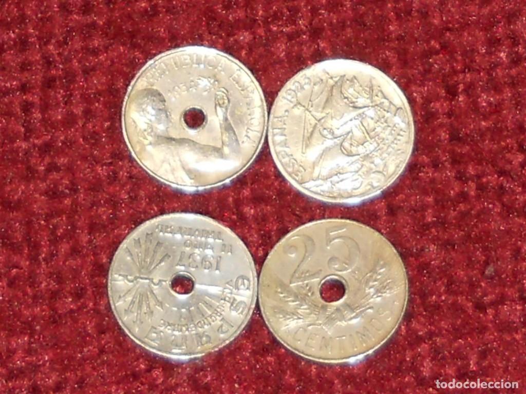 Monedas Franco: ANTIGUAS MONEDAS ESPA&Ntilde;OLAS ,DE 25CENTIMOS - Foto 1