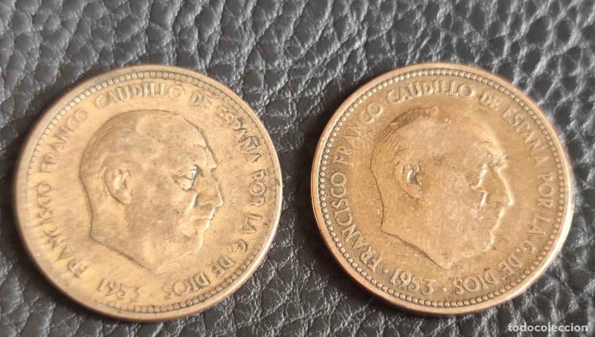Monedas Franco: 2 monedas de 2,50 ptas. Franco - Foto 1