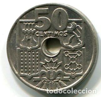 Monedas Franco: Espa&ntilde;a. Moneda de 50 c&eacute;ntimos de 1949 *62 - Foto 1