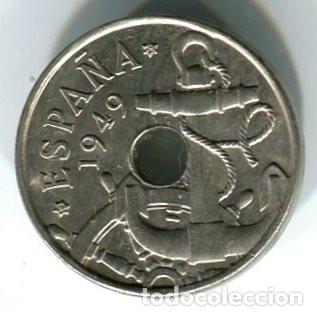 Monedas Franco: Espa&ntilde;a. Moneda de 50 c&eacute;ntimos de 1949 *62 - Foto 2
