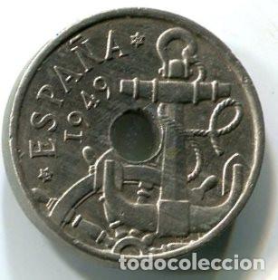 Monedas Franco: Espa&ntilde;a. Moneda de 50 c&eacute;ntimos de 1949 *62 - Foto 2