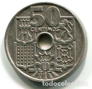 Monedas Franco: Espa&ntilde;a. Moneda de 50 c&eacute;ntimos de 1949 *62 - Foto 1