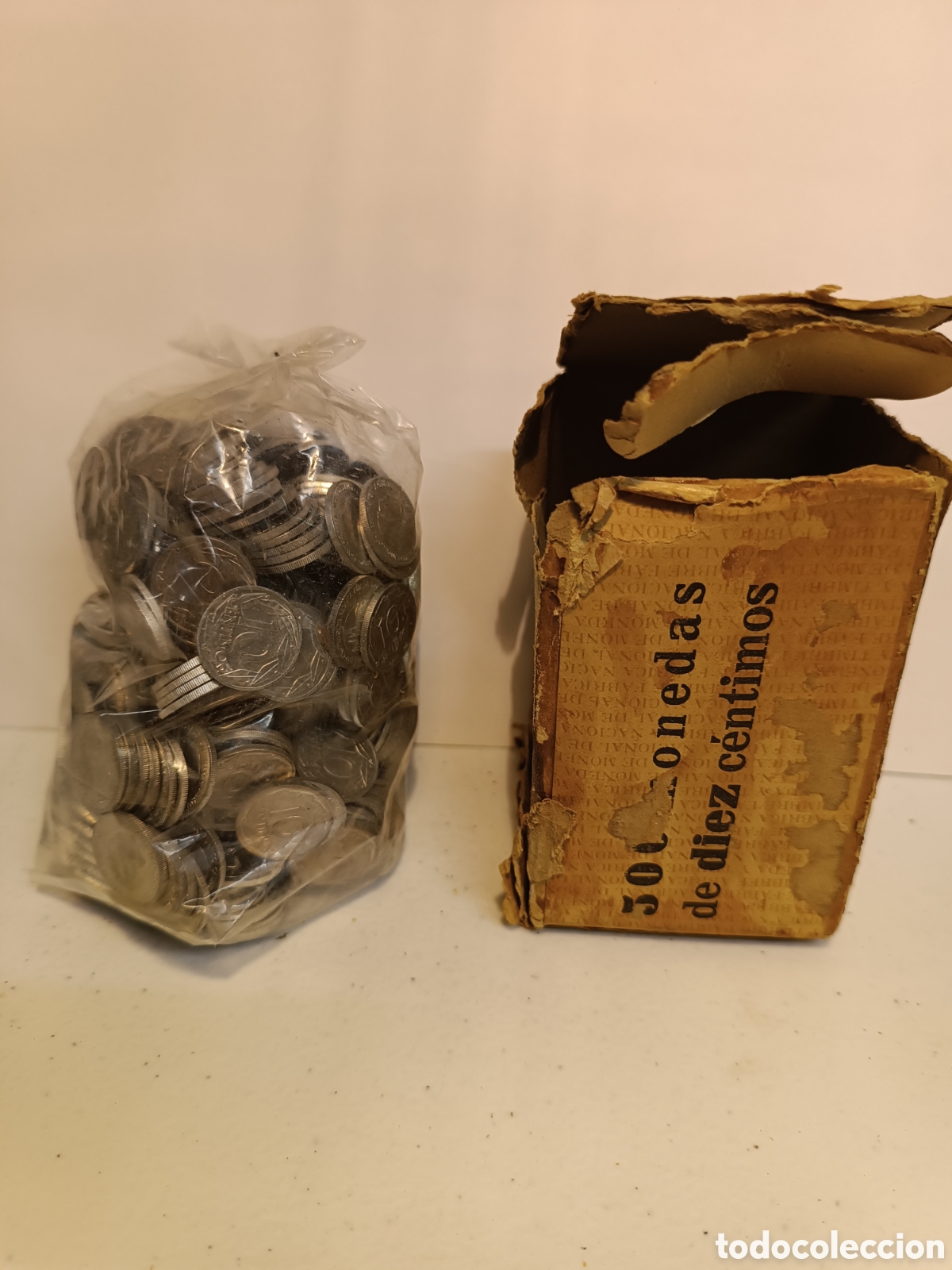 Monedas Franco: 500 monedas de 10 c&eacute;ntimos sin circular - Foto 2