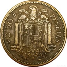 Monedas Franco: Ω ESPAÑA. 2 ½ PESETAS DE 1953 *54. (DICTADURA DE FRANCO). KM# 785. (533).. Lote 395103299
