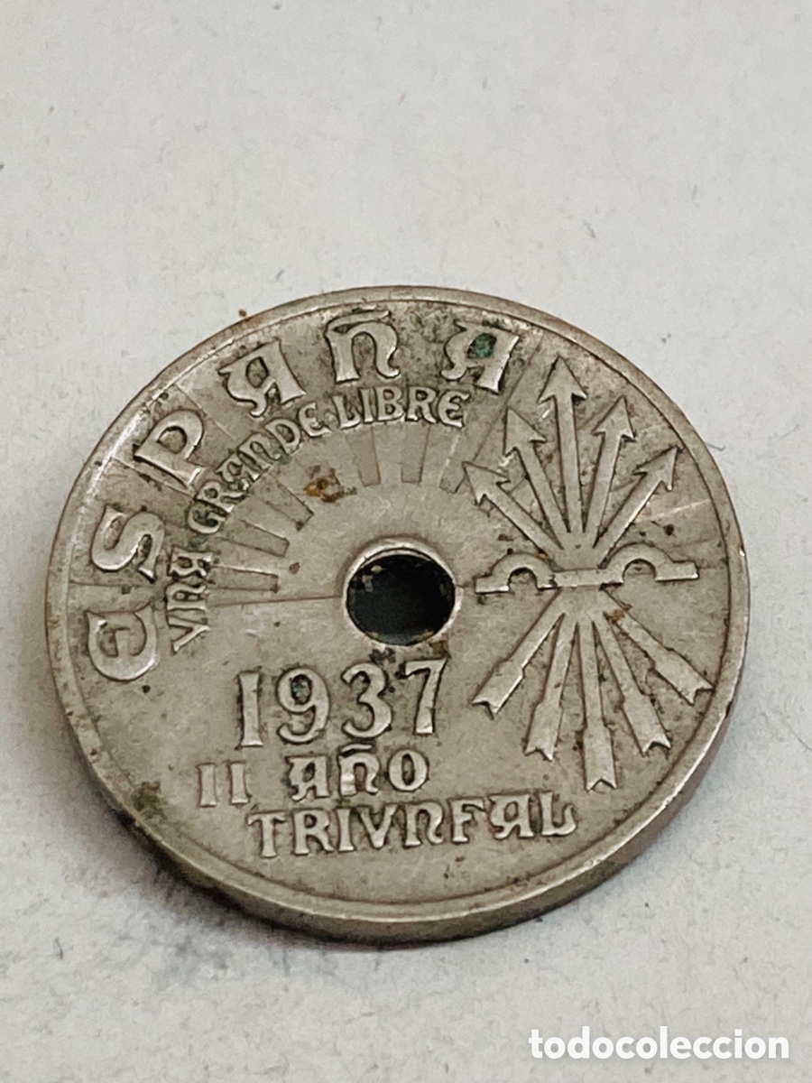 Monedas Franco: Moneda de veinticinco c&eacute;ntimos - Foto 2