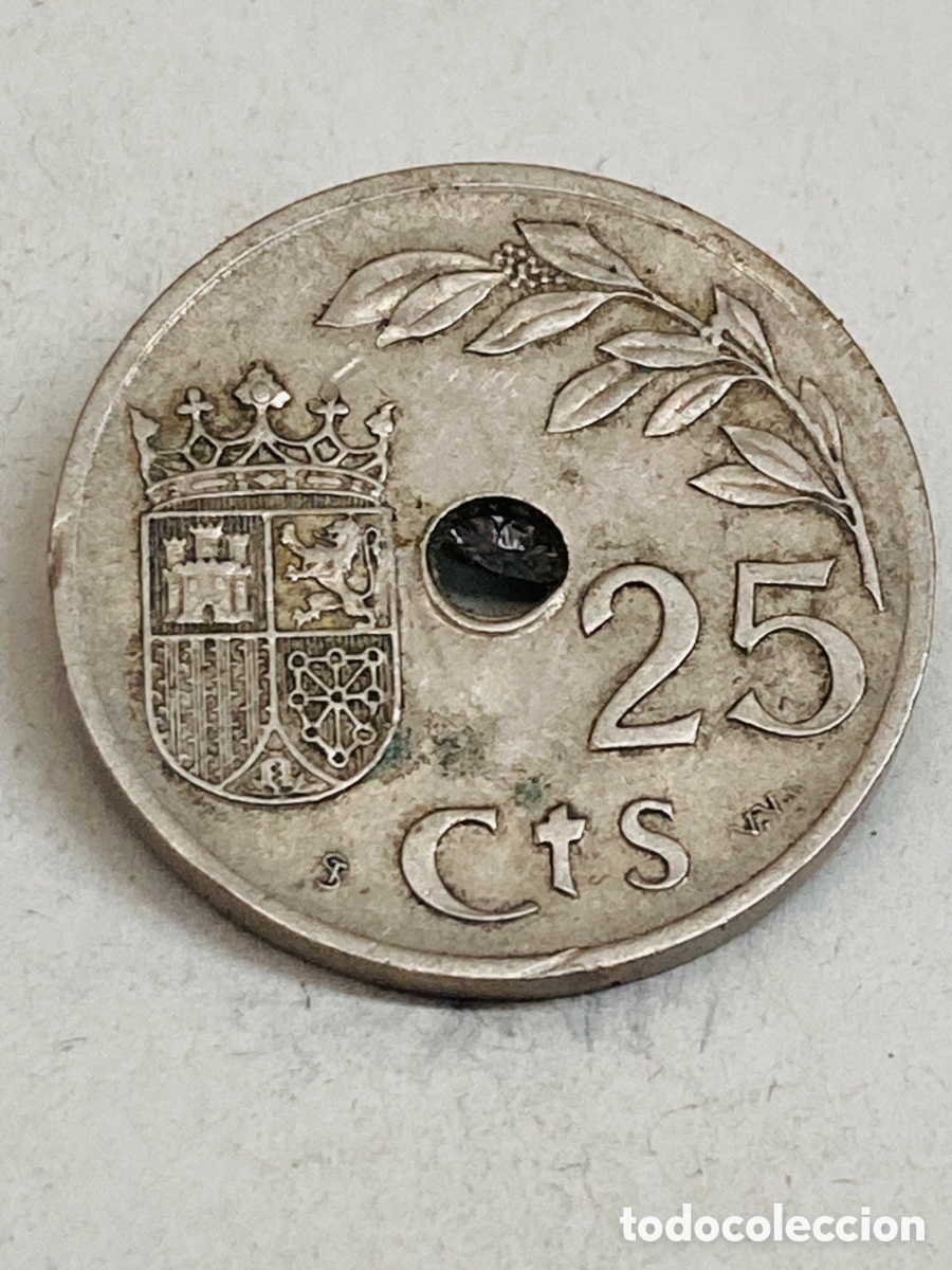 Monedas Franco: Moneda de 25 c&eacute;ntimos 1937 - Foto 1