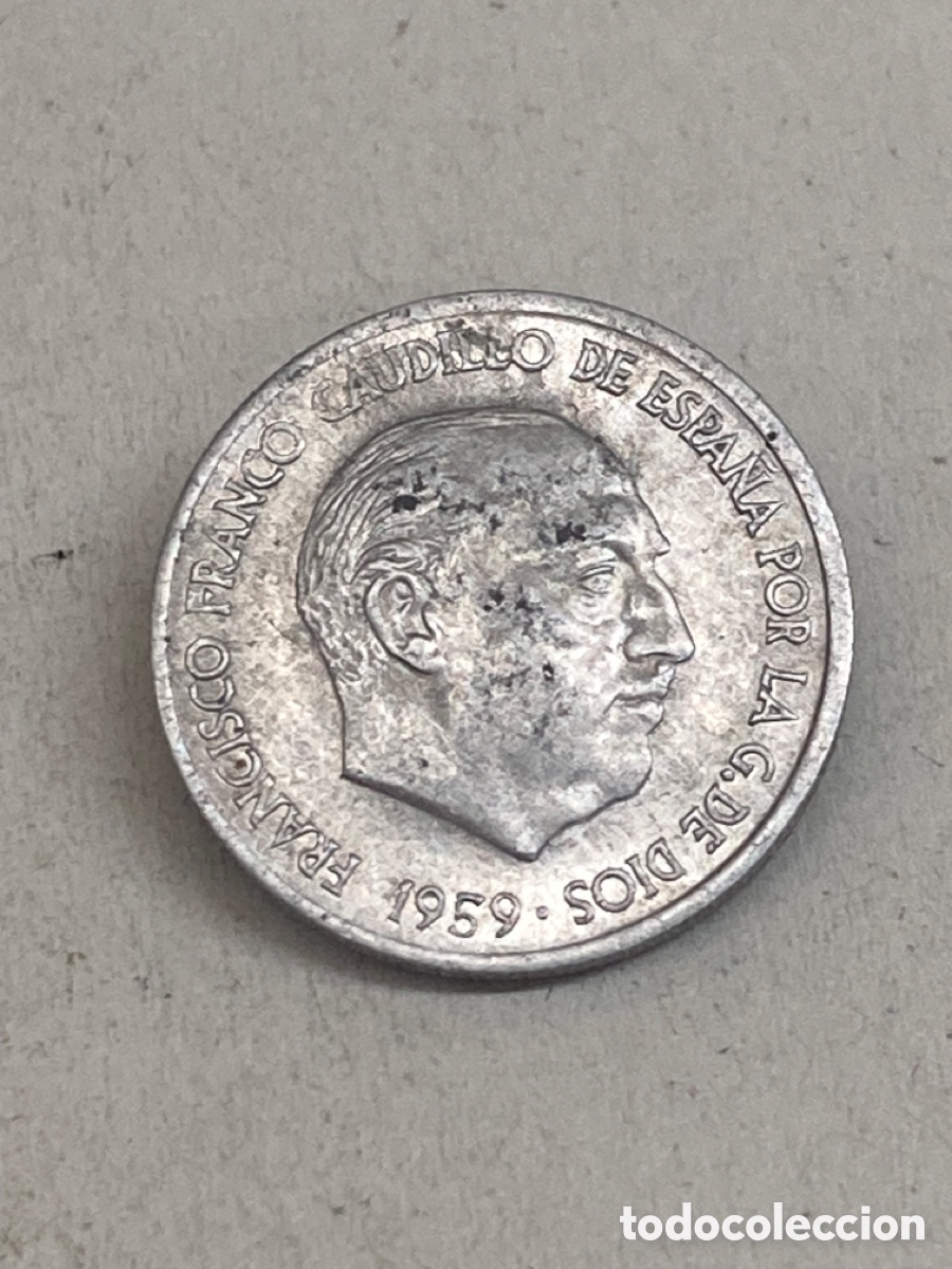 Monedas Franco: Moneda de diez c&eacute;ntimos 1959 - Foto 1