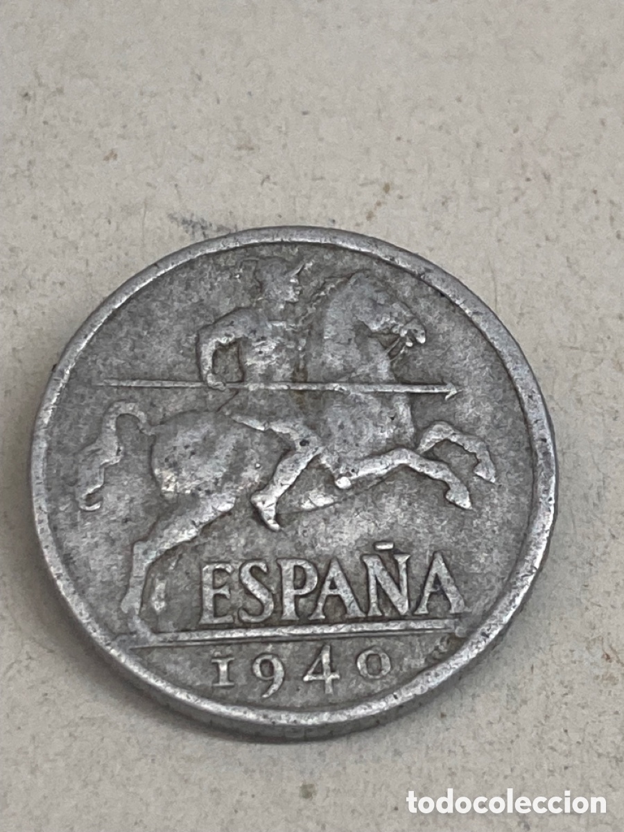 Monedas Franco: Moneda de diez c&eacute;ntimos 1940 - Foto 1