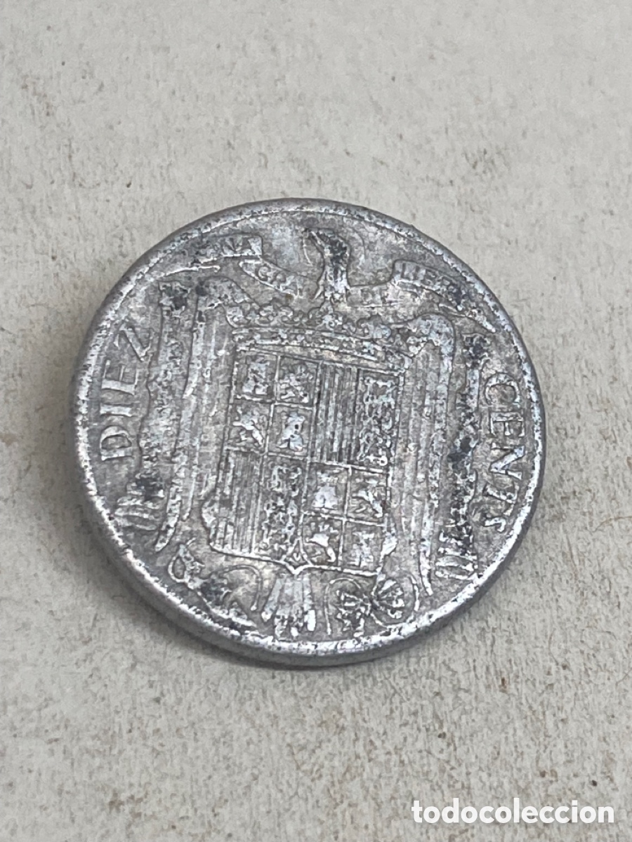 Monedas Franco: Moneda diez c&eacute;ntimos 1953 - Foto 2