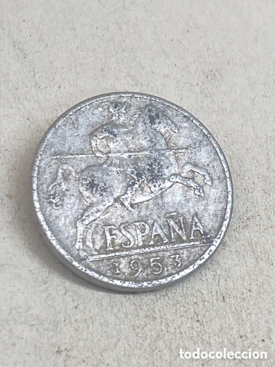 Monedas Franco: Moneda diez c&eacute;ntimos 1953 - Foto 1