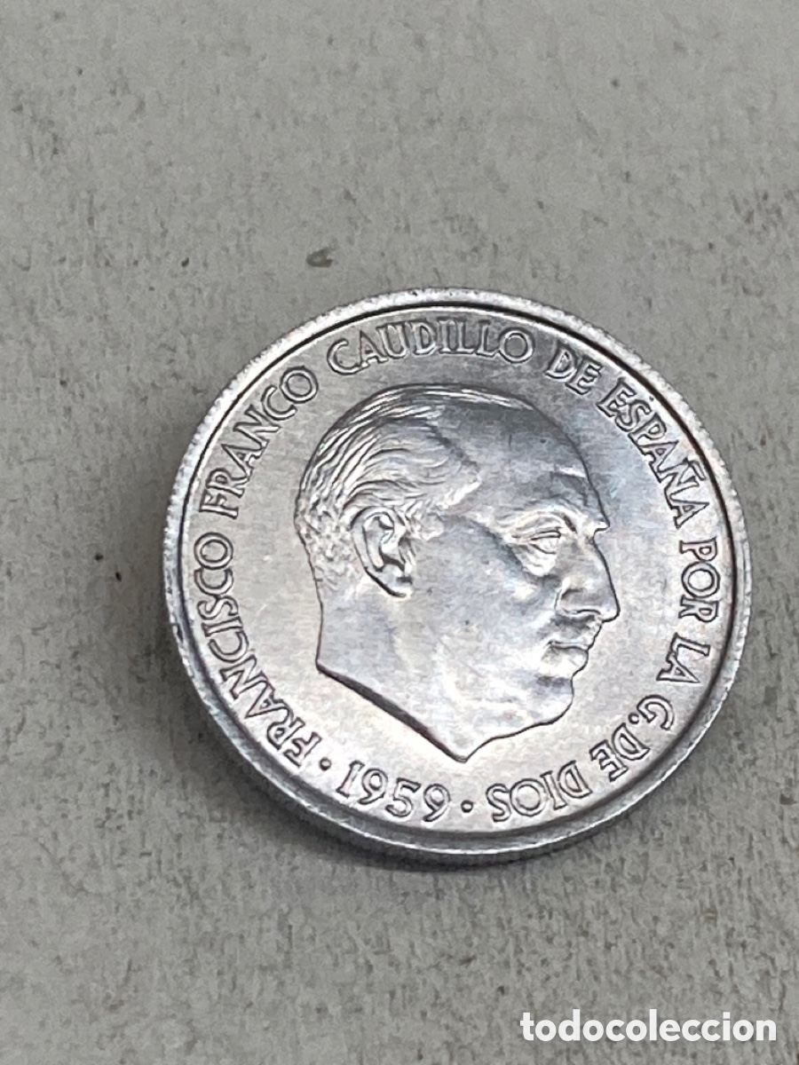 Monedas Franco: Moneda de diez c&eacute;ntimos 1959 - Foto 1