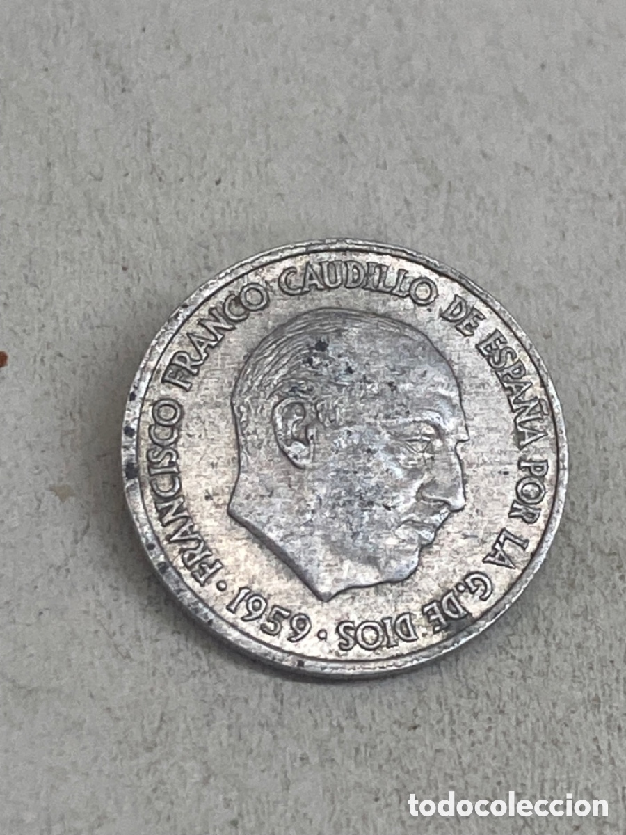Monedas Franco: Moneda de diez c&eacute;ntimos 1959 - Foto 2